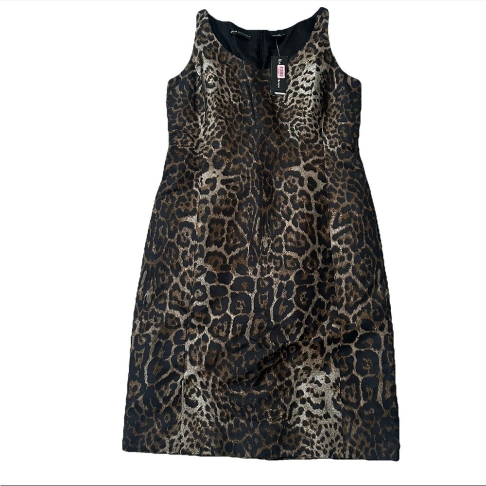 Dana Buchman Women's Sleeveless Silk Animal Print Dress Size 10 NWT